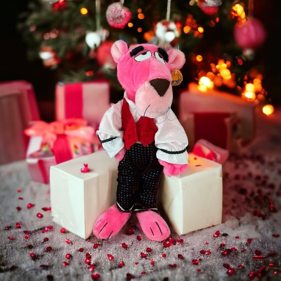 Grande Peluche Vintage La Panthère Rose – Mighty Star, 1980 (fabriquée En Corée)